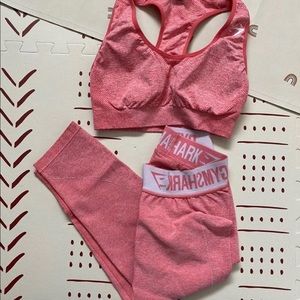 Coral gymshark set